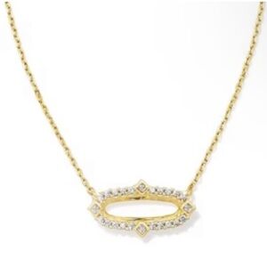 Kendra Scott Gold Necklace with Crystal Accents